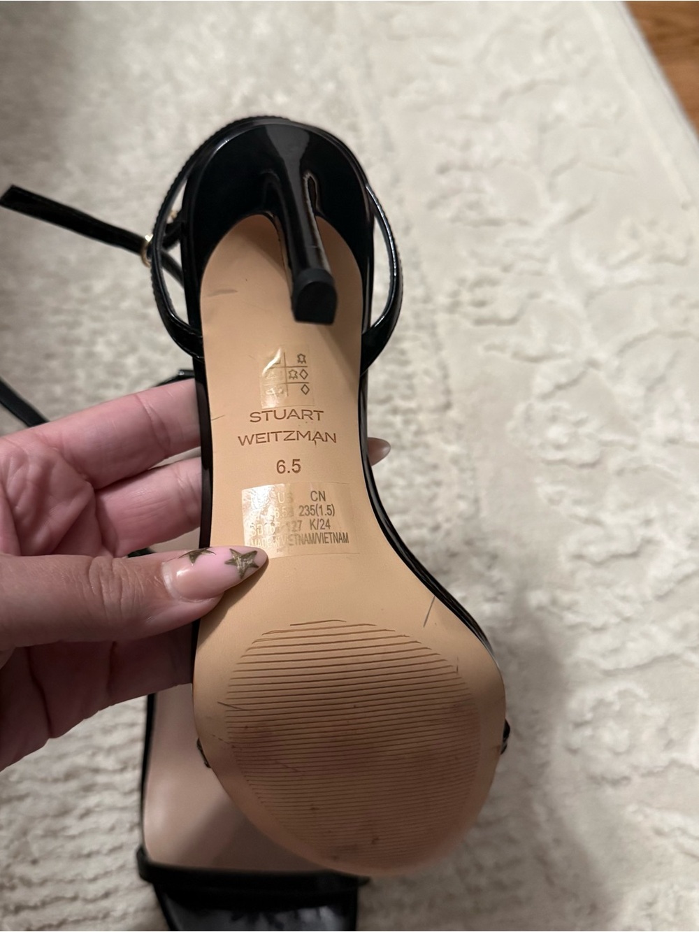 Stuart Weitzman Patent Leather Black Heels - Picture 5 of 6